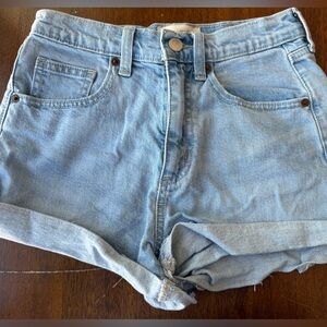 NWOT Universal Thread Blue Jean Shorts Washed Denim Style